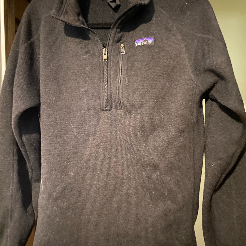 Patagonia Black Mens Better Sweater 1/4 Zip